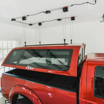 Truck Bed Top Cap Electric Storage Lift by GarageSmart & SmarterHome